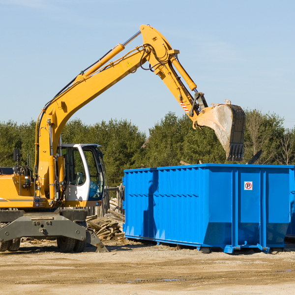 is there a minimum or maximum amount of waste i can put in a residential dumpster in California